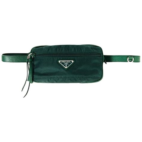 nylon green prada bag|Prada nylon waist bags.